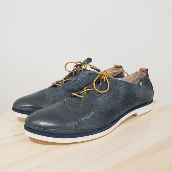 Pikolinos Oxford Shoes Women's Size 41 Navy Blue Lace up Classic Casual Academia - Picture 2 of 13